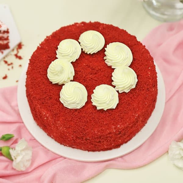 Delish Red Velvet Cream Cake