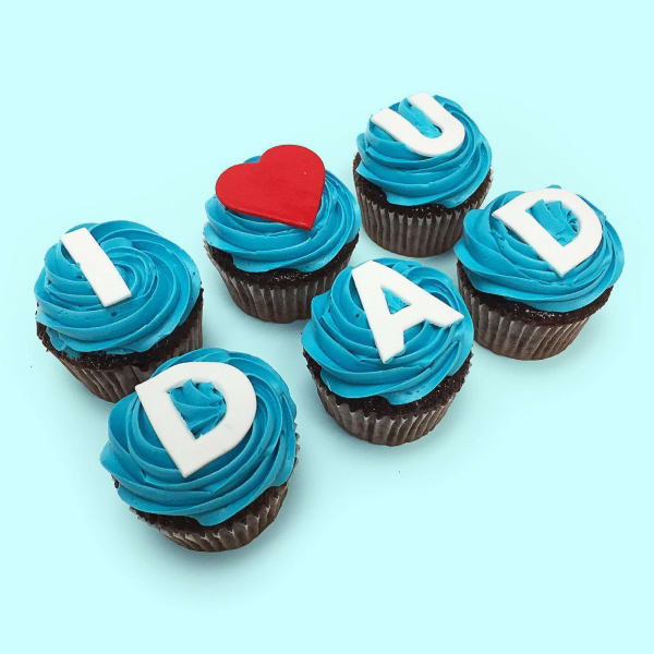 Love U Dad Chocolate Cupcakes (6pcs)
